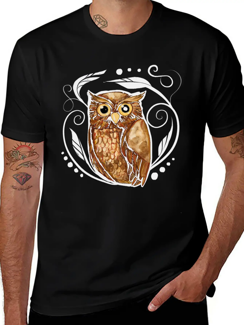 Owl Stylish Everyday T-Shirt – Unisex Basic Cotton Tee