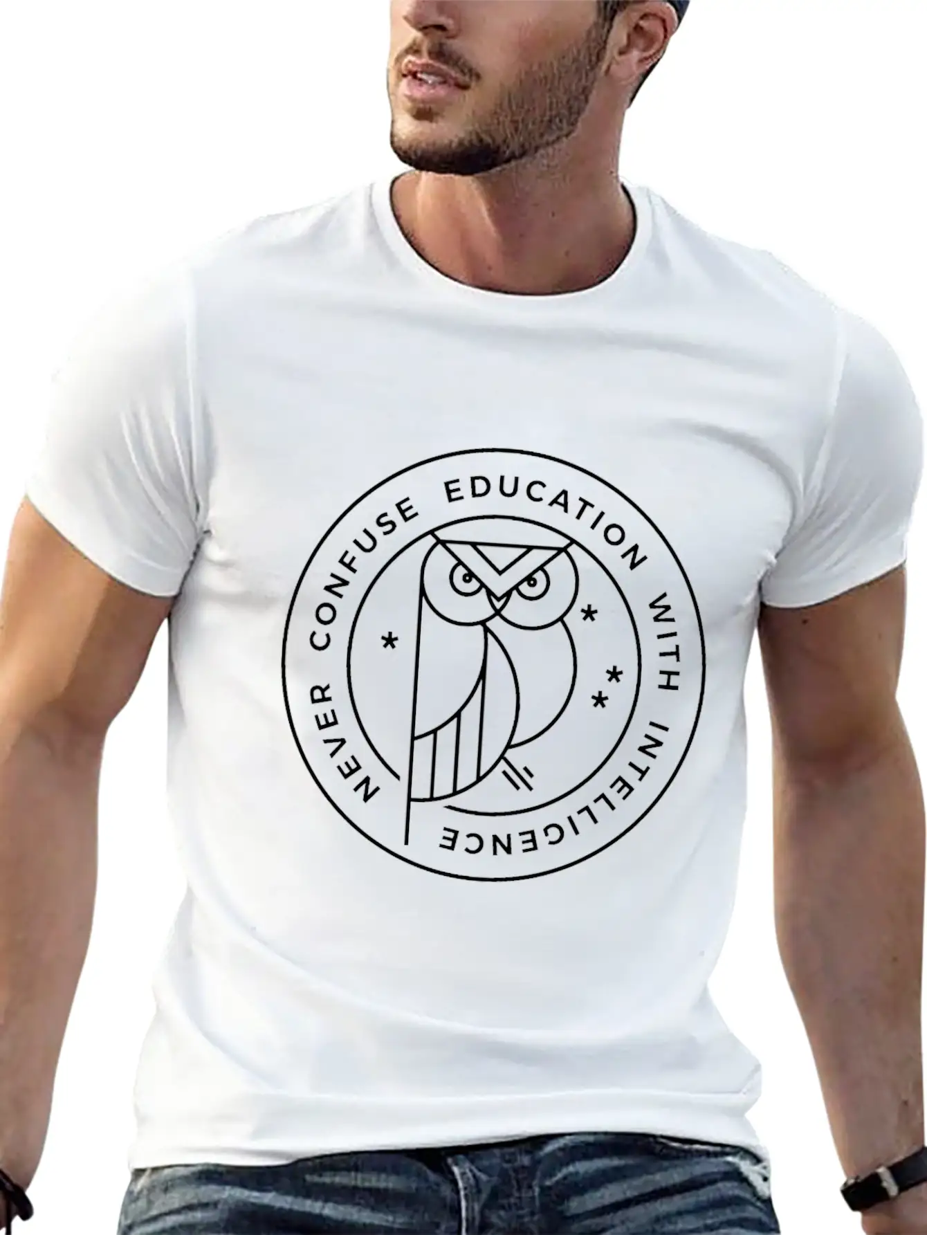 Owl Unisex Casual T-Shirt – Clean Design For Daily Comfort