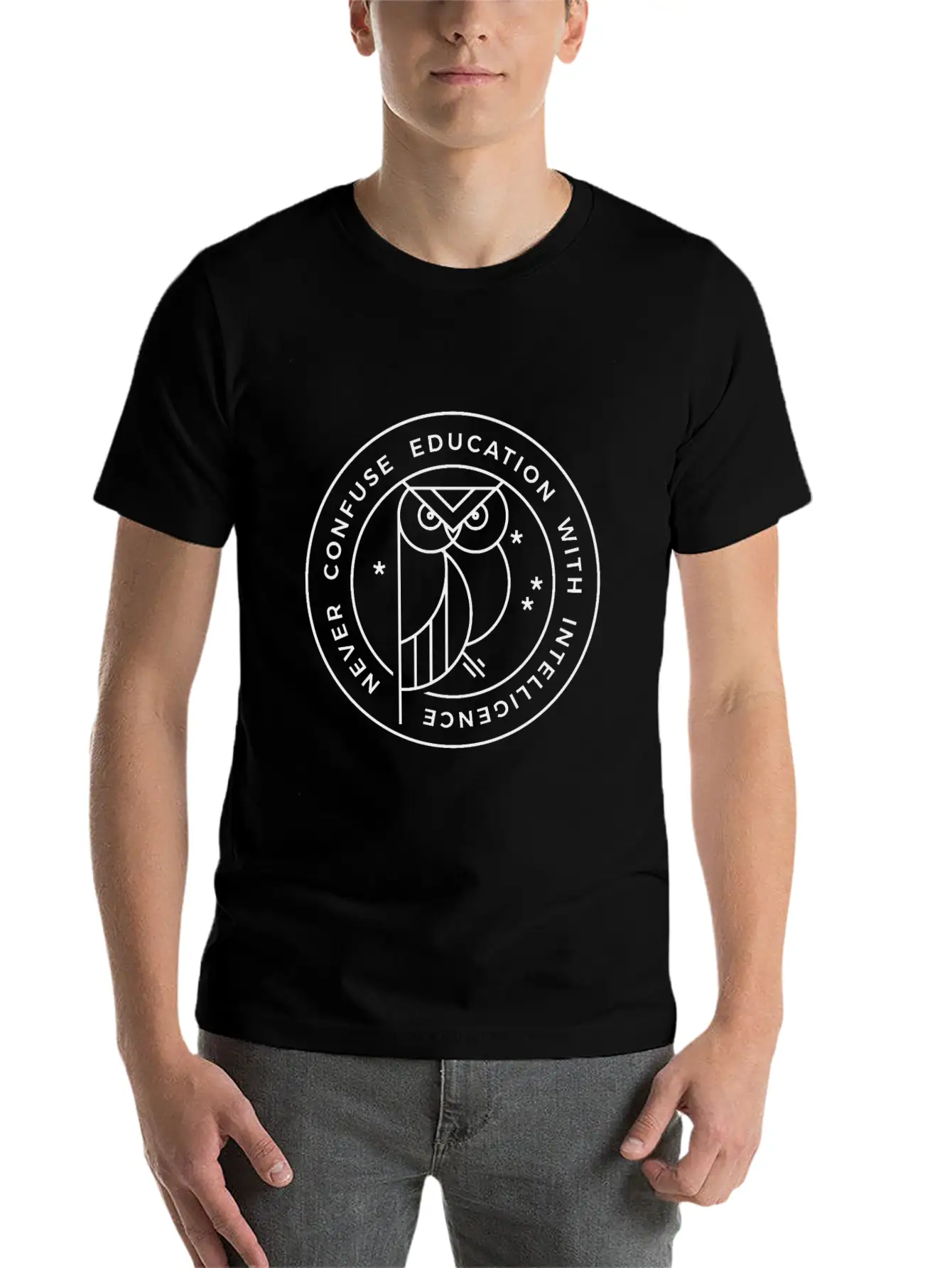 Owl Unisex Casual T-Shirt – Clean Design For Daily Comfort