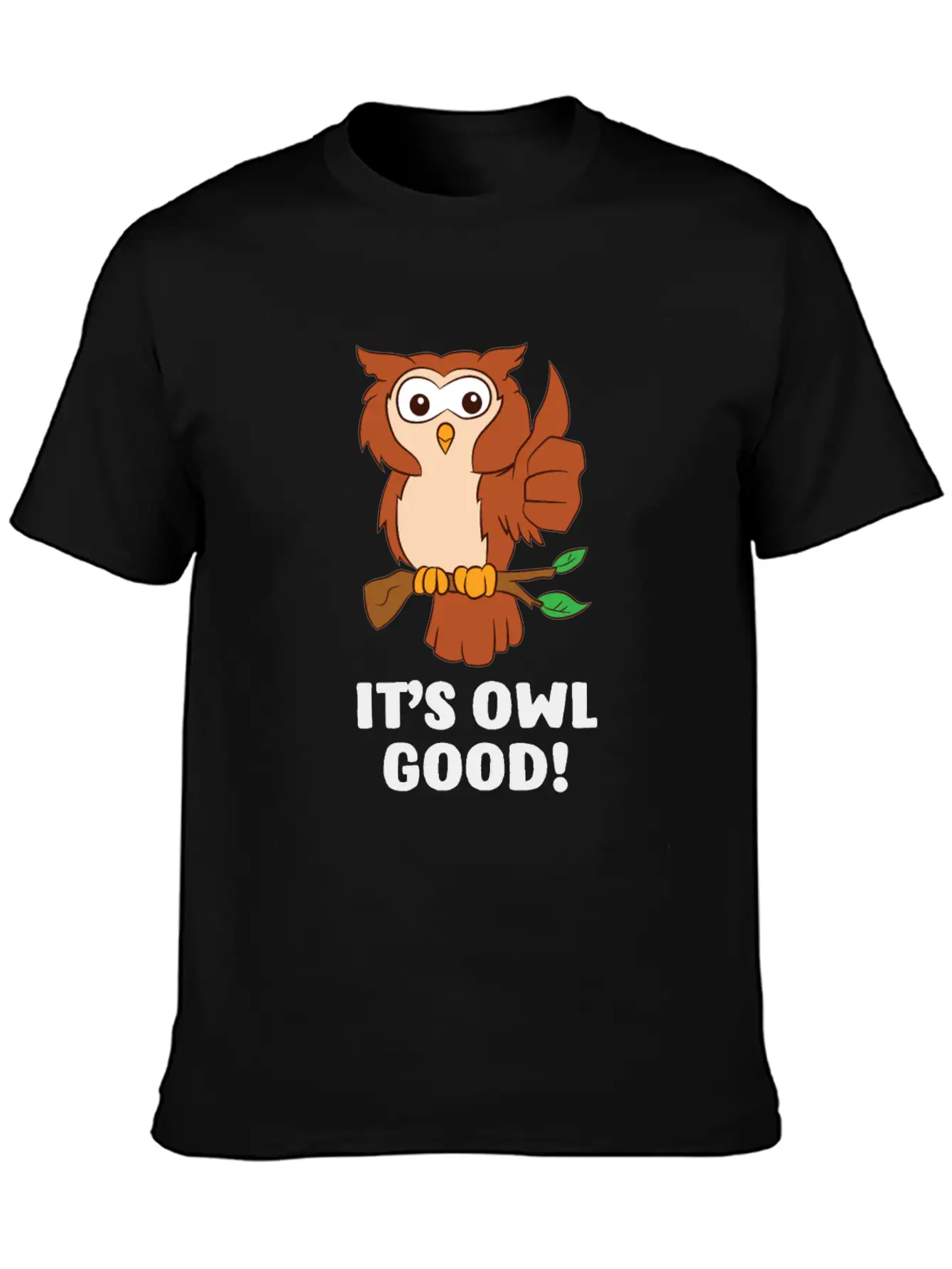 Owls Gift It's Owl Good Love Owls Timeless Short Sleeve Tee – Comfy And Minimalist Design