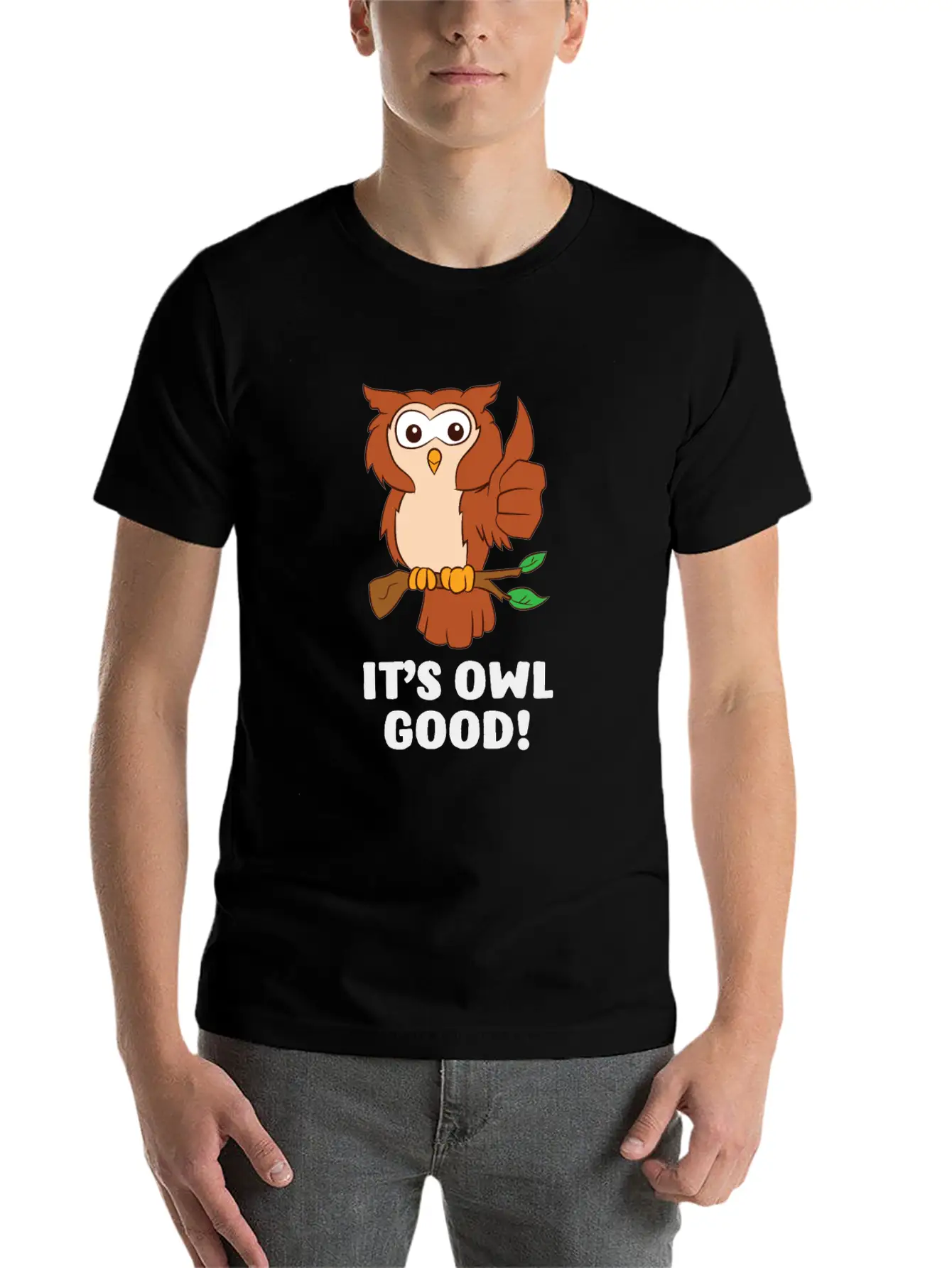 Owls Gift It's Owl Good Love Owls Timeless Short Sleeve Tee – Comfy And Minimalist Design