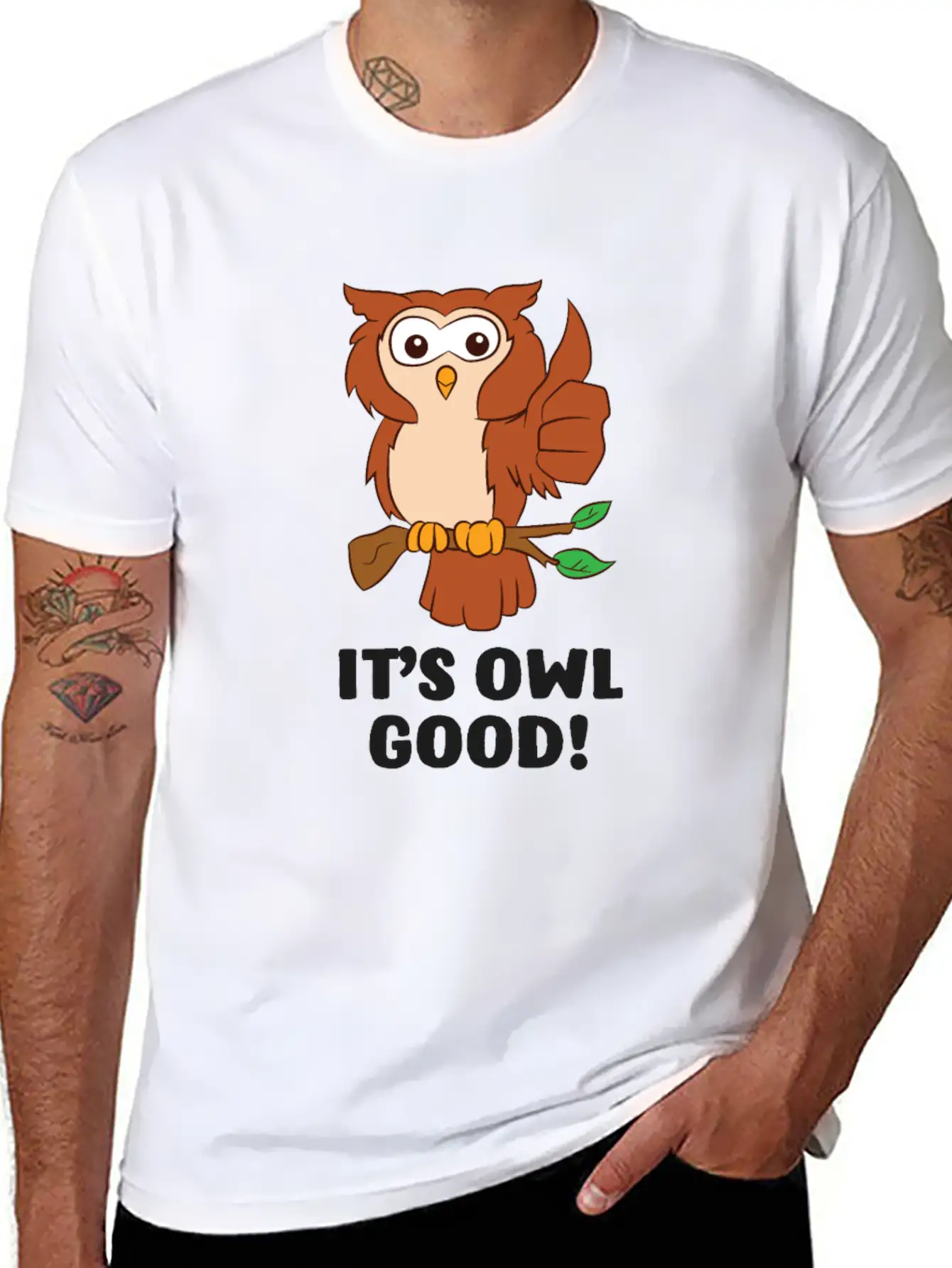 Owls Gift It's Owl Good Love Owls Timeless Short Sleeve Tee – Comfy And Minimalist Design