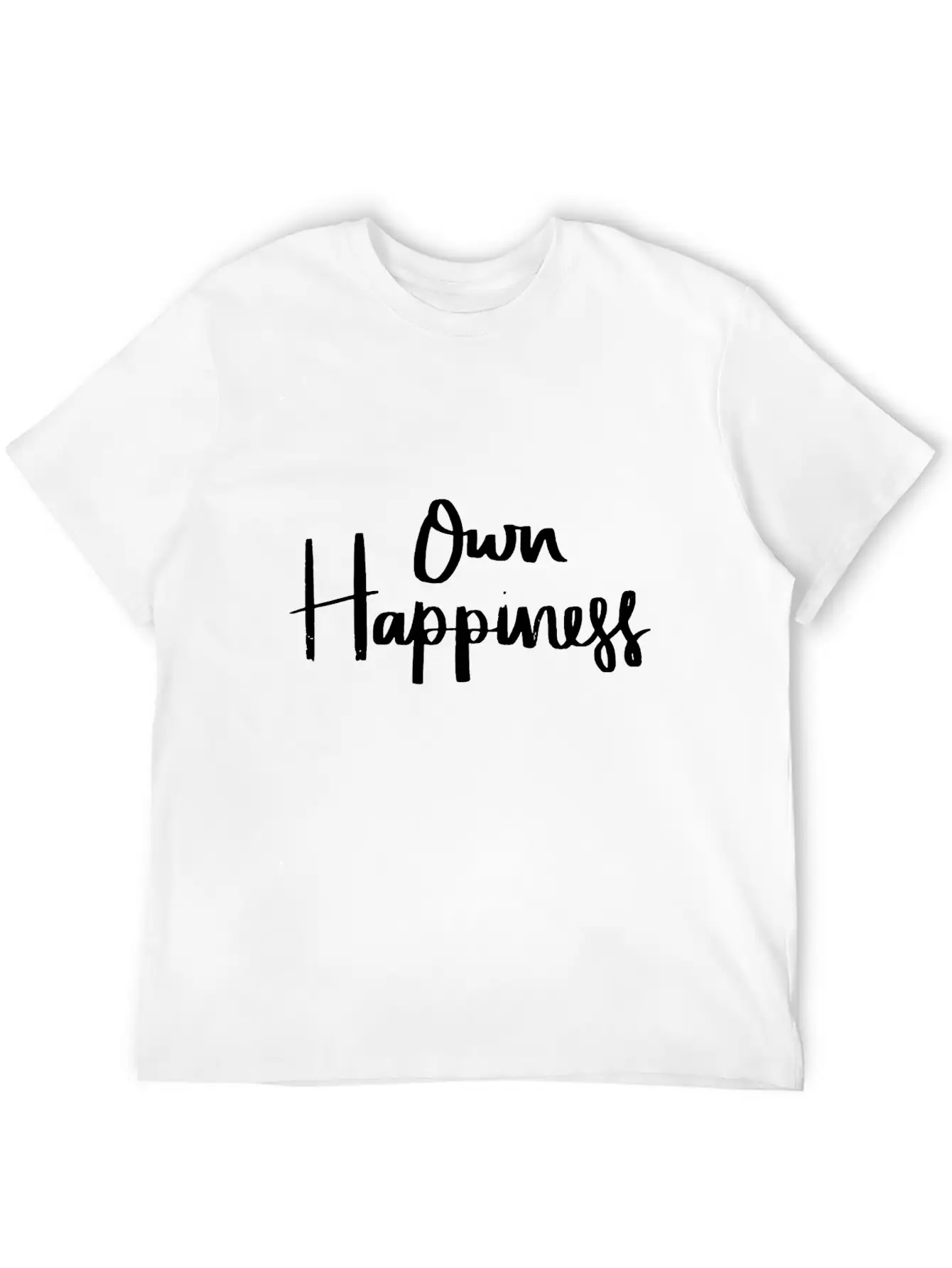 Own Happiness Unisex Casual T-Shirt – Clean Design For Daily Comfort