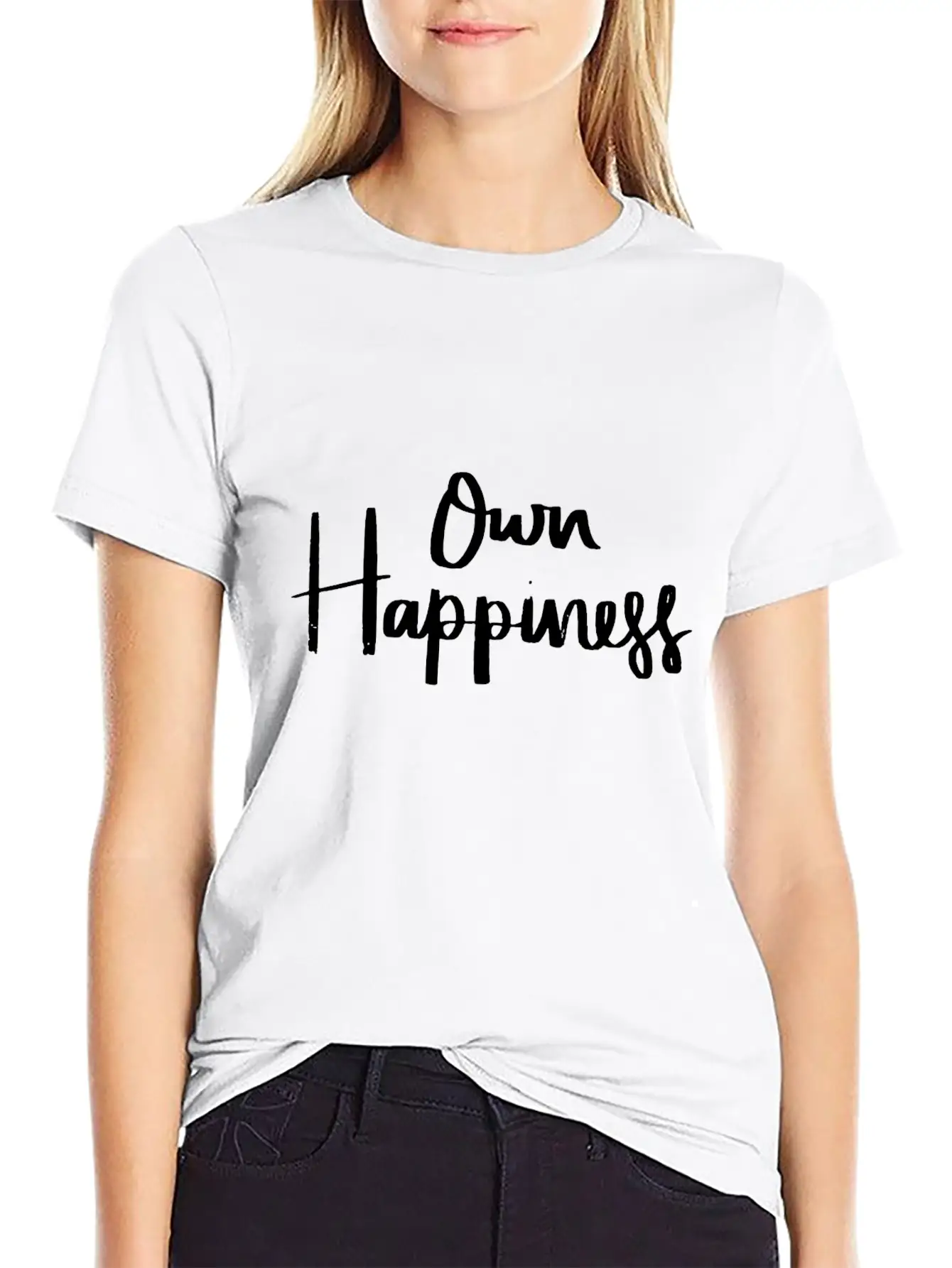 Own Happiness Unisex Casual T-Shirt – Clean Design For Daily Comfort