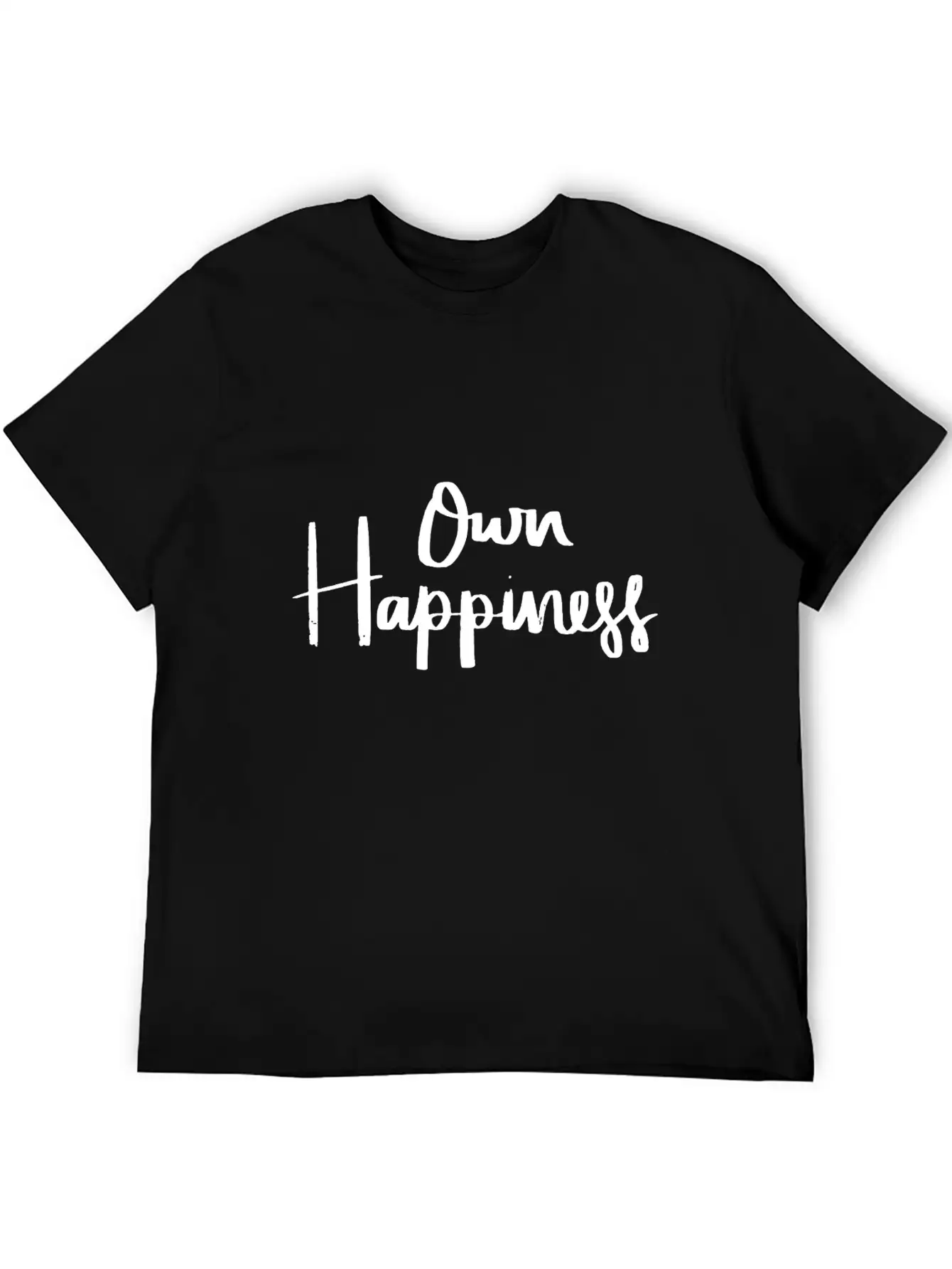 Own Happiness Unisex Casual T-Shirt – Clean Design For Daily Comfort