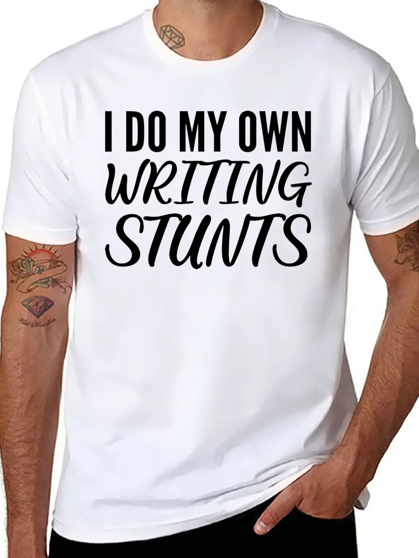 Own Writing Stunts Scriptwriter Gift Classic Cotton Tee – Unisex Comfort For Any Season