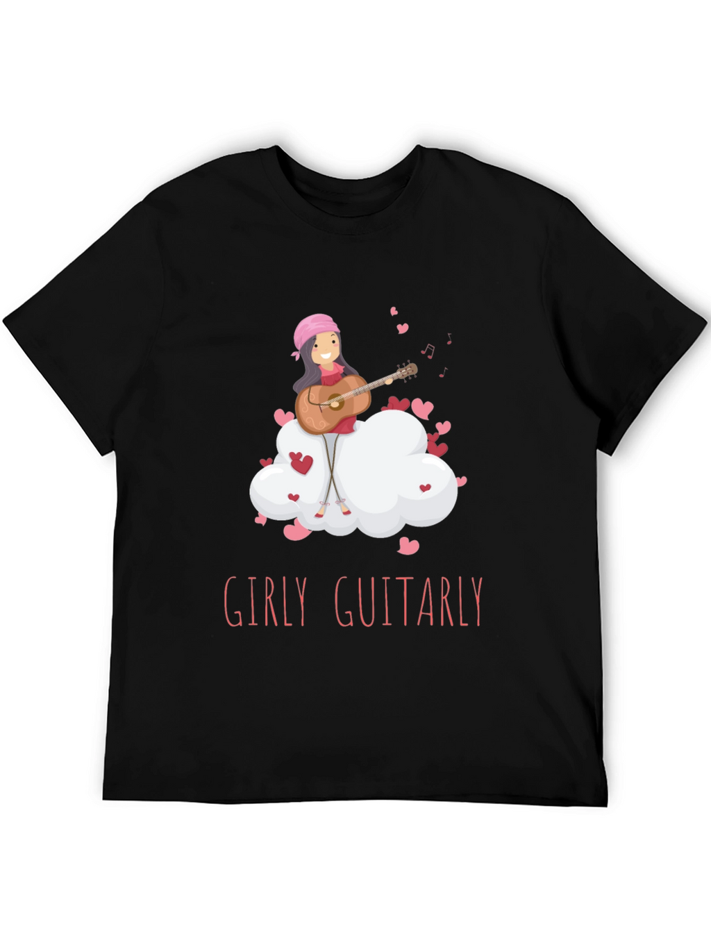 Girly Guitarly Black T-Shirt