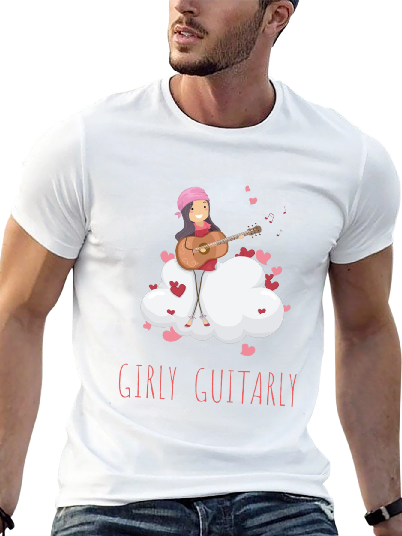 Girly Guitarly Black T-Shirt