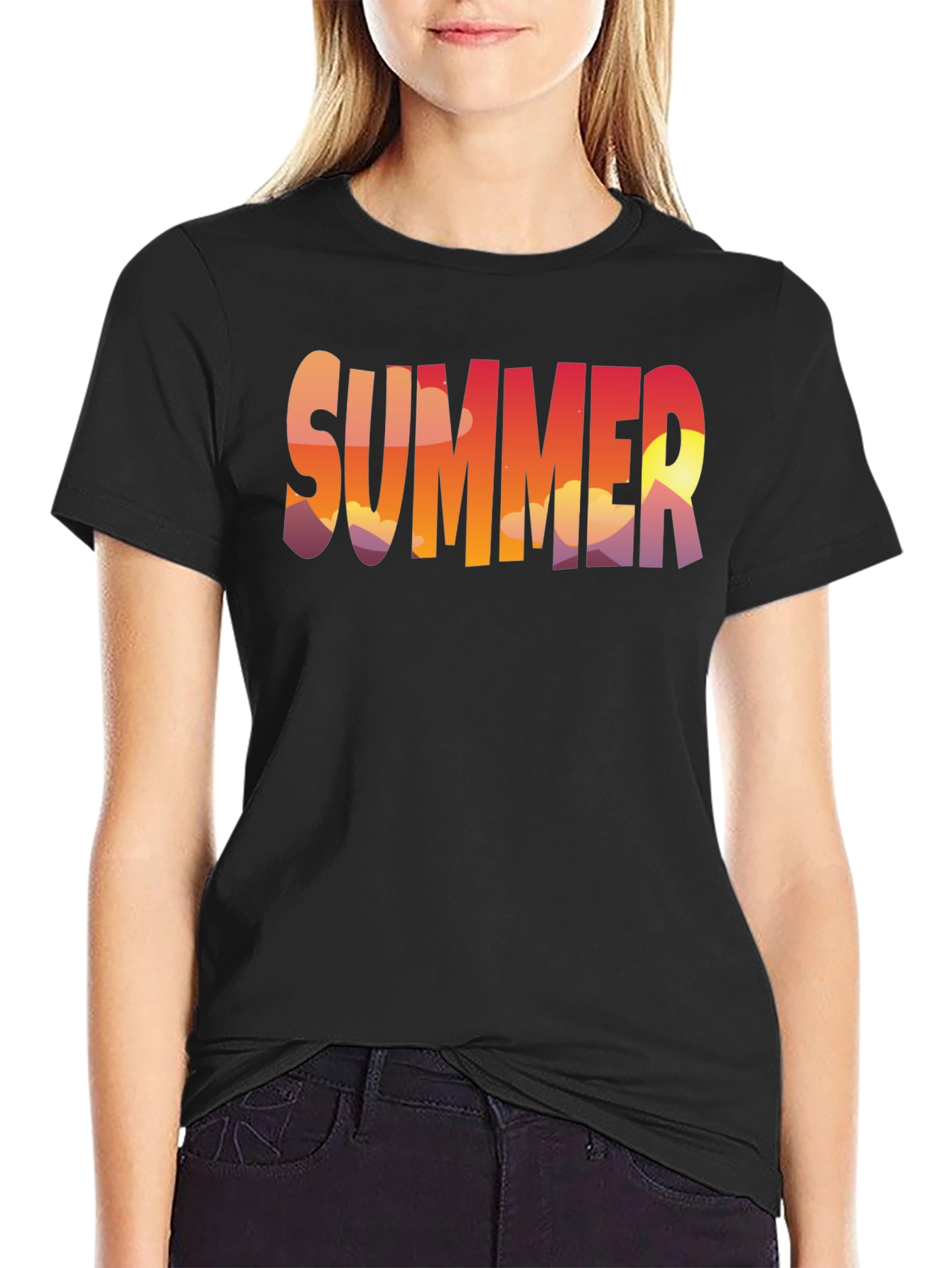 Summer Sunset Graphic T-Shirt