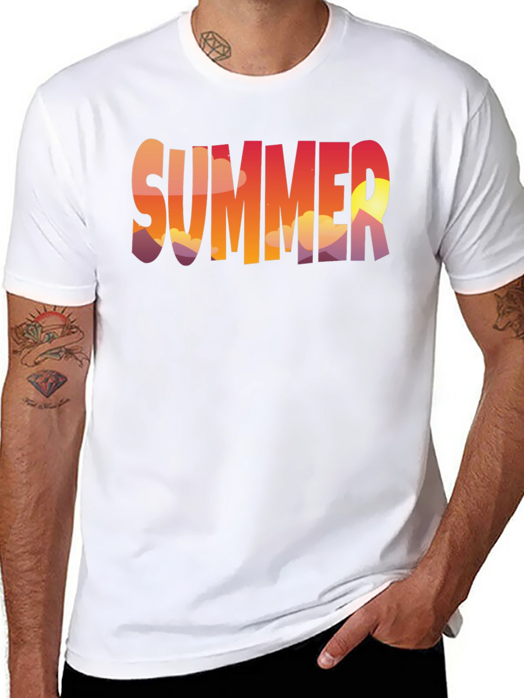 Summer Sunset Graphic T-Shirt