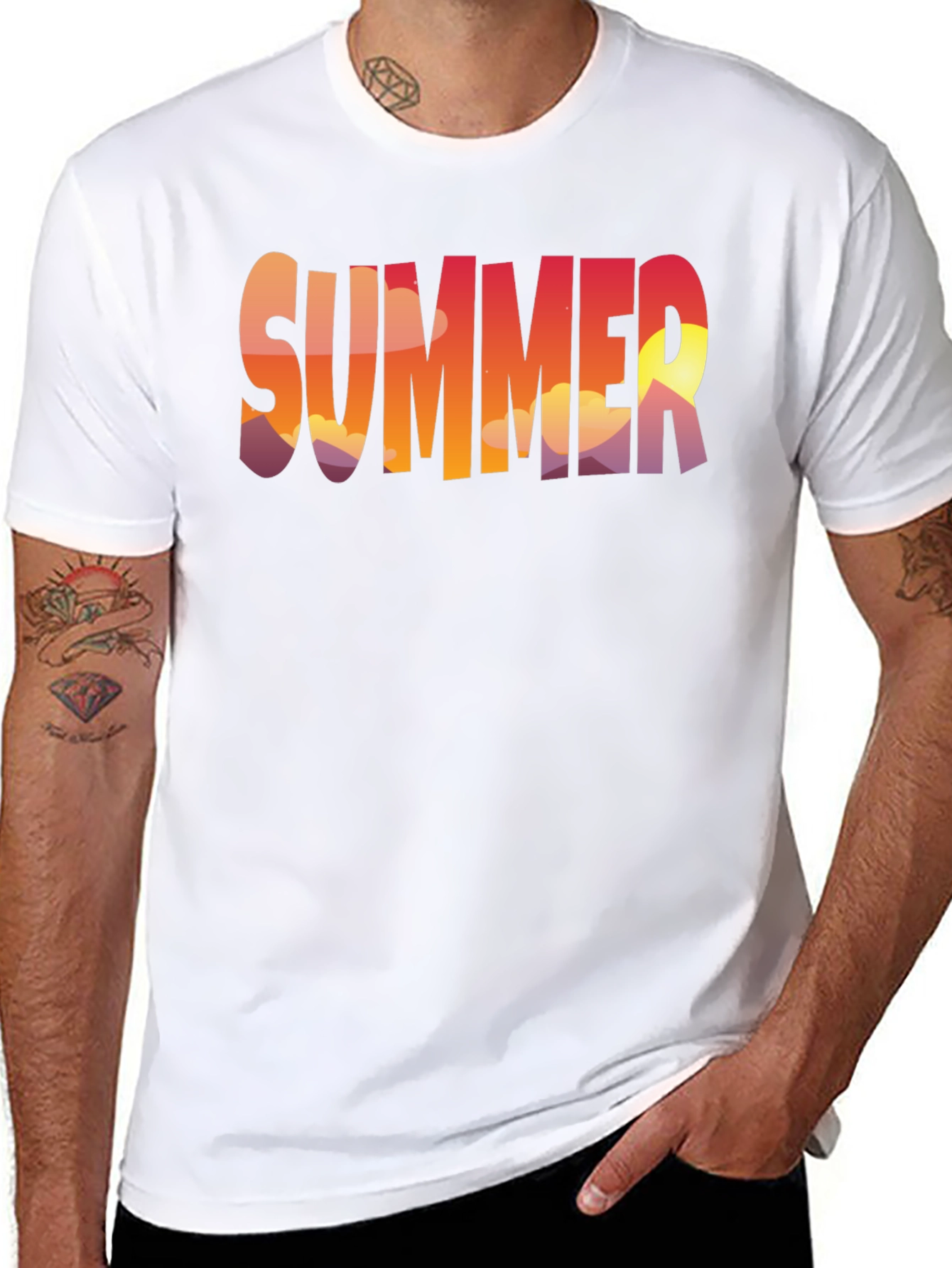 Summer Sunset Graphic T-Shirt