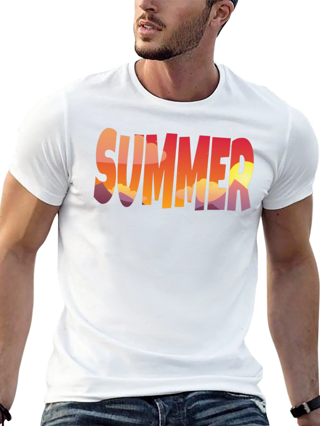 Summer Sunset Graphic T-Shirt