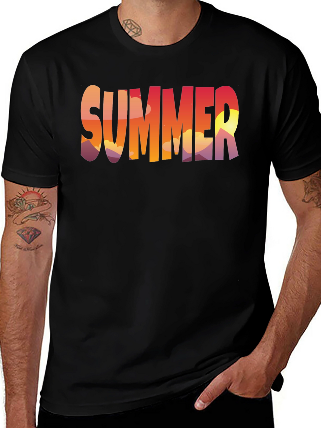 Summer Sunset Graphic T-Shirt