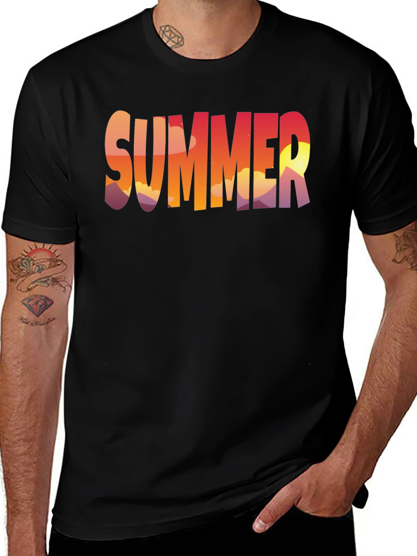 Summer Sunset Graphic T-Shirt