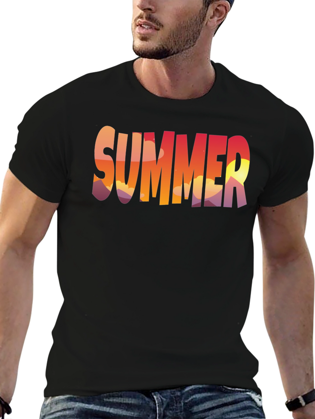 Summer Sunset Graphic T-Shirt