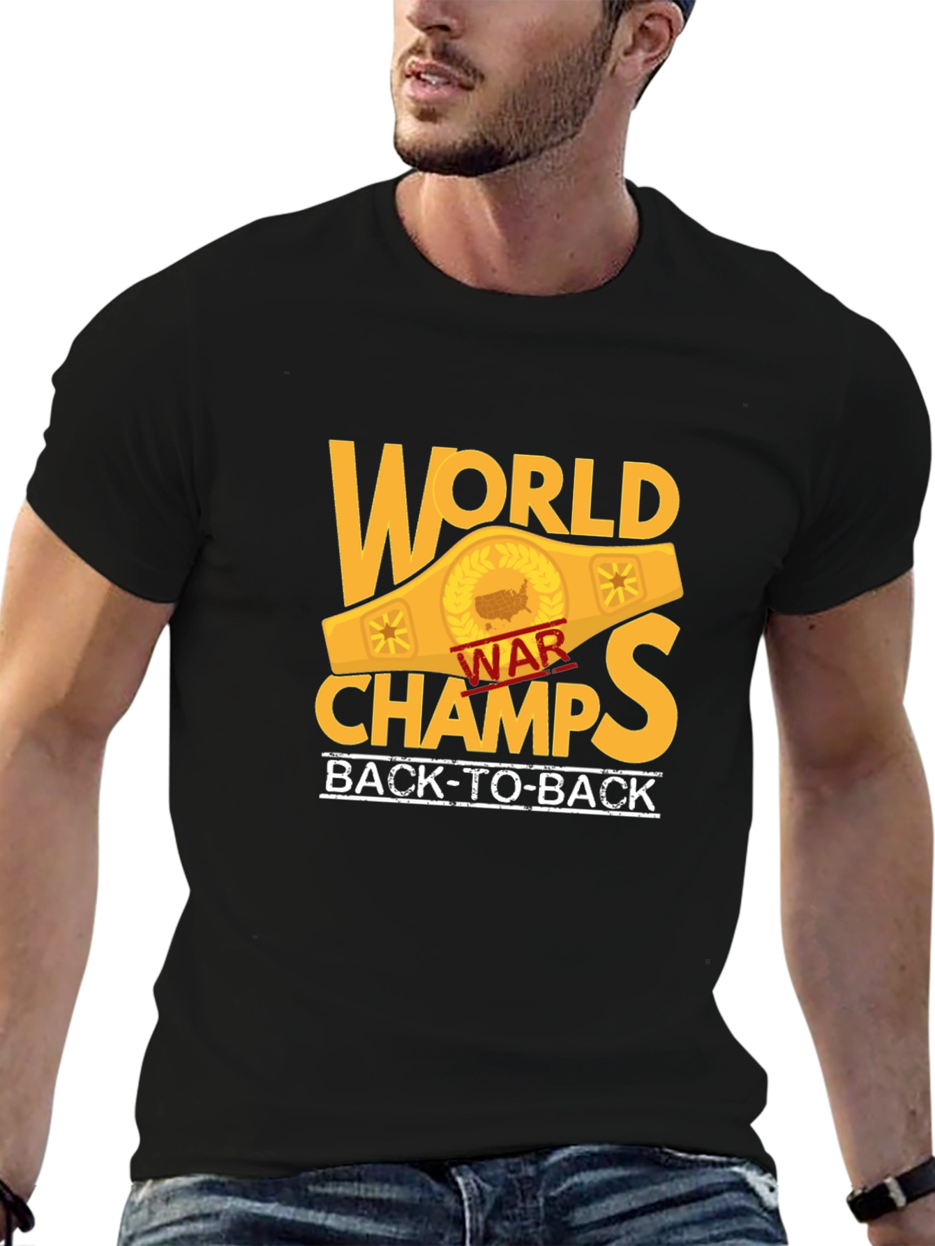 World War Champs Black T-Shirt