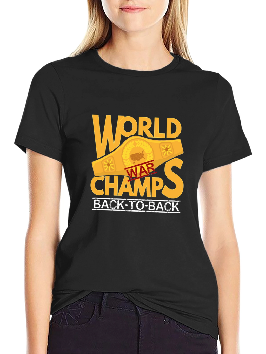World War Champs Black T-Shirt