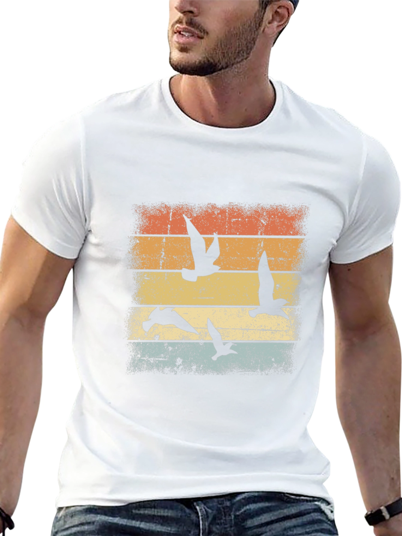 Retro Bird Silhouette T-Shirt