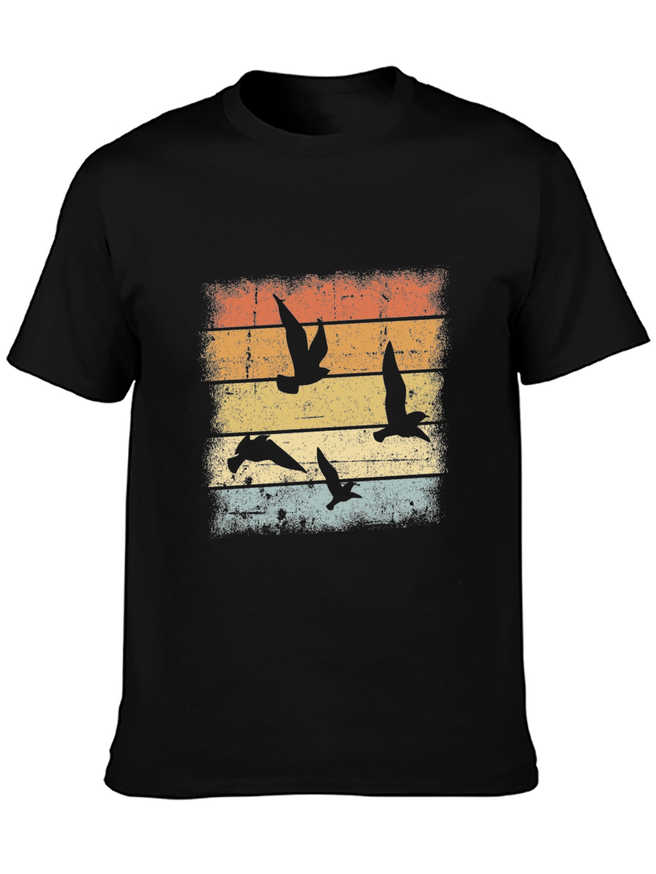Retro Bird Silhouette T-Shirt