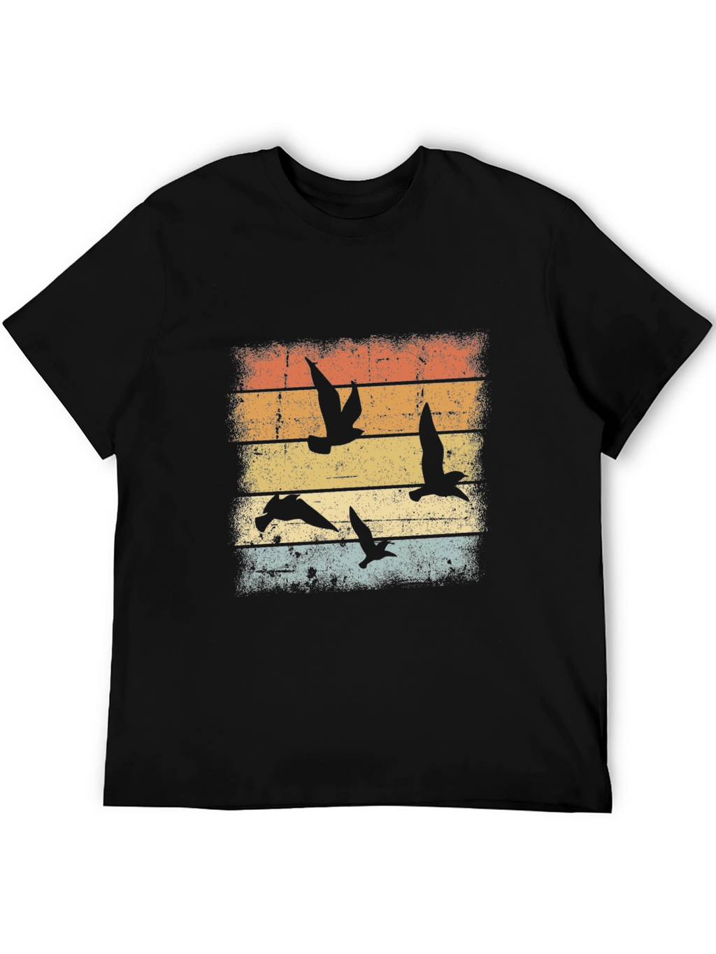 Retro Bird Silhouette T-Shirt