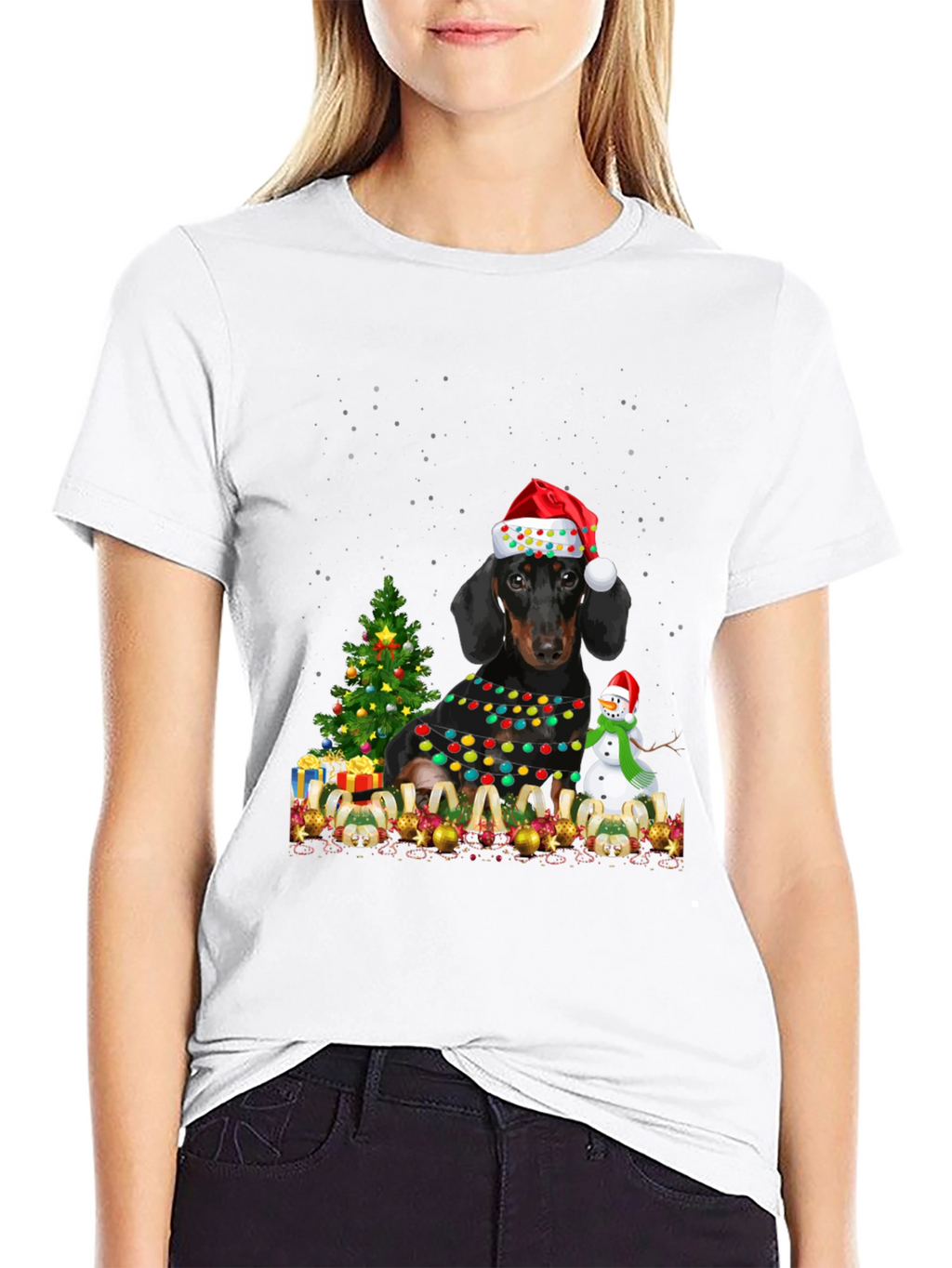 Dachshund Christmas T-Shirt - Holiday Dog Tee