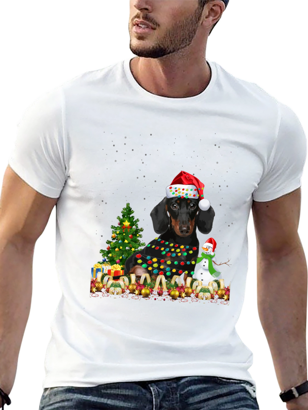 Dachshund Christmas T-Shirt - Holiday Dog Tee