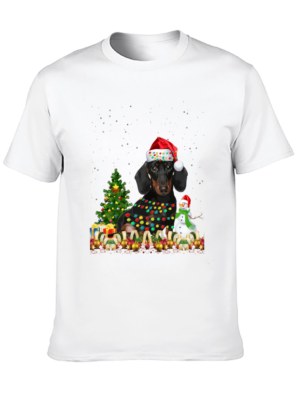 Dachshund Christmas T-Shirt - Holiday Dog Tee