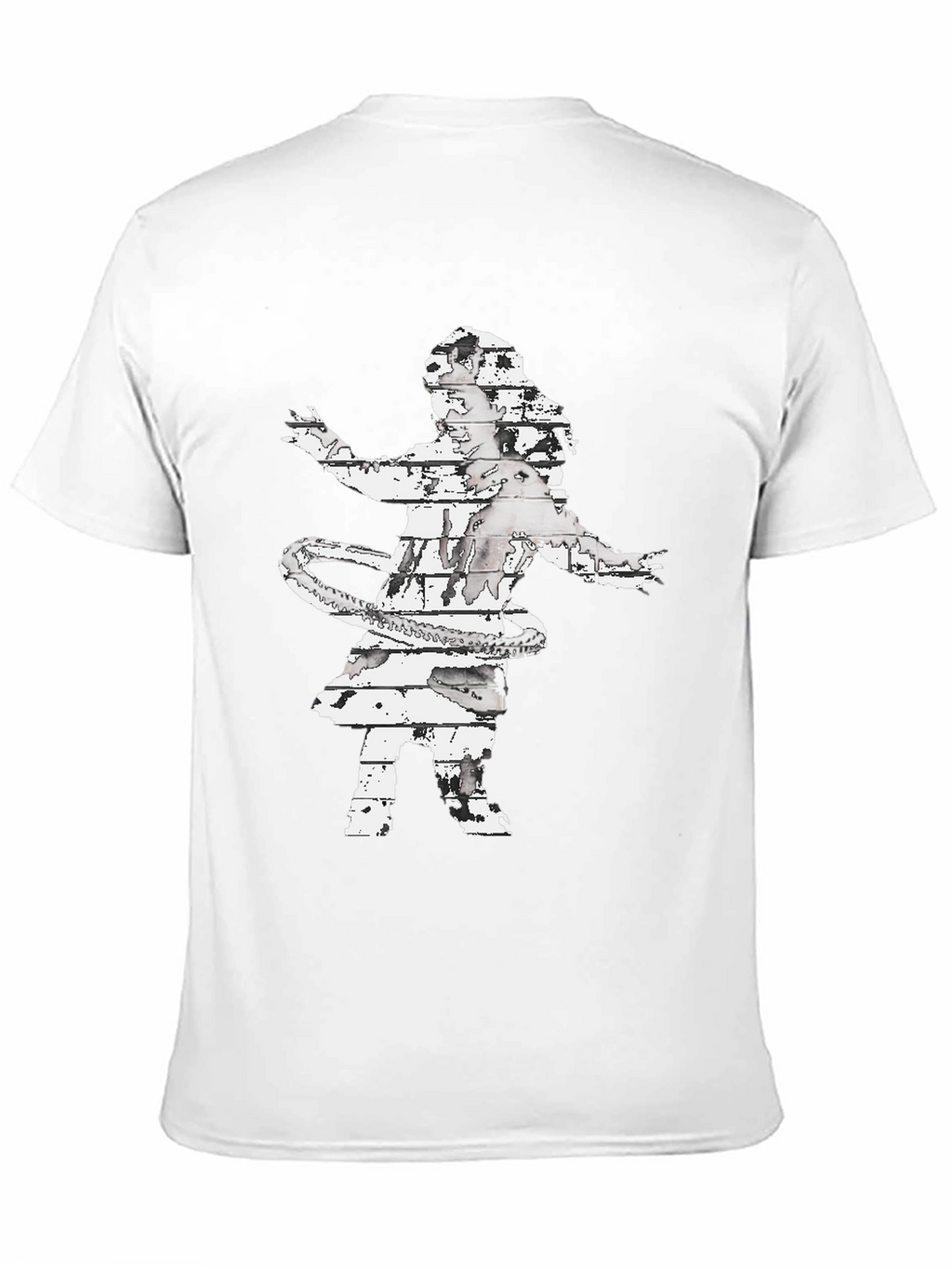 Abstract Hula Girl Graphic Tee