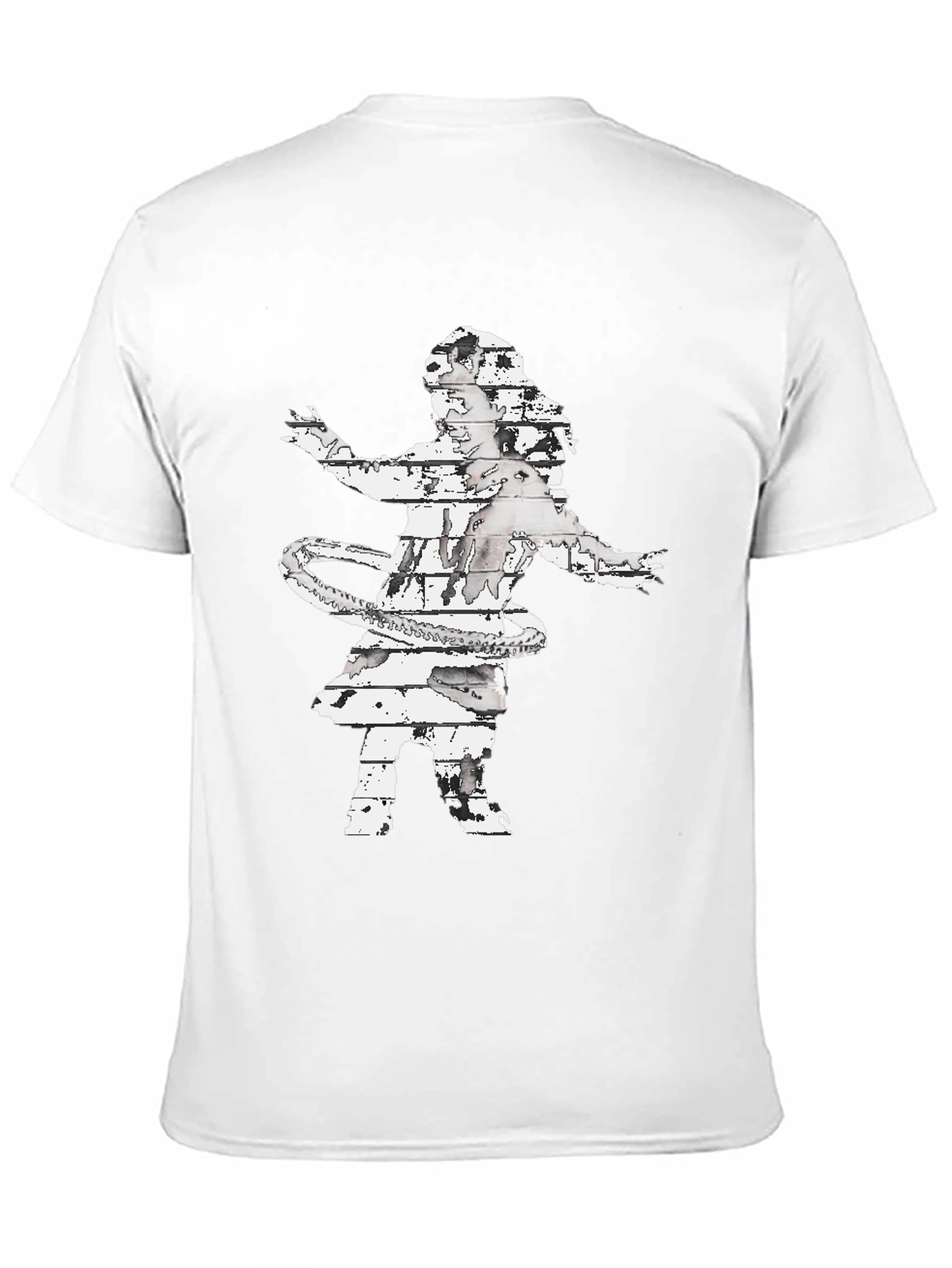 Abstract Hula Girl Graphic Tee