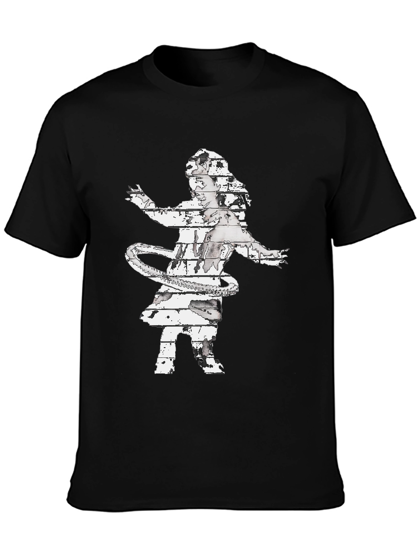 Abstract Hula Girl Graphic Tee