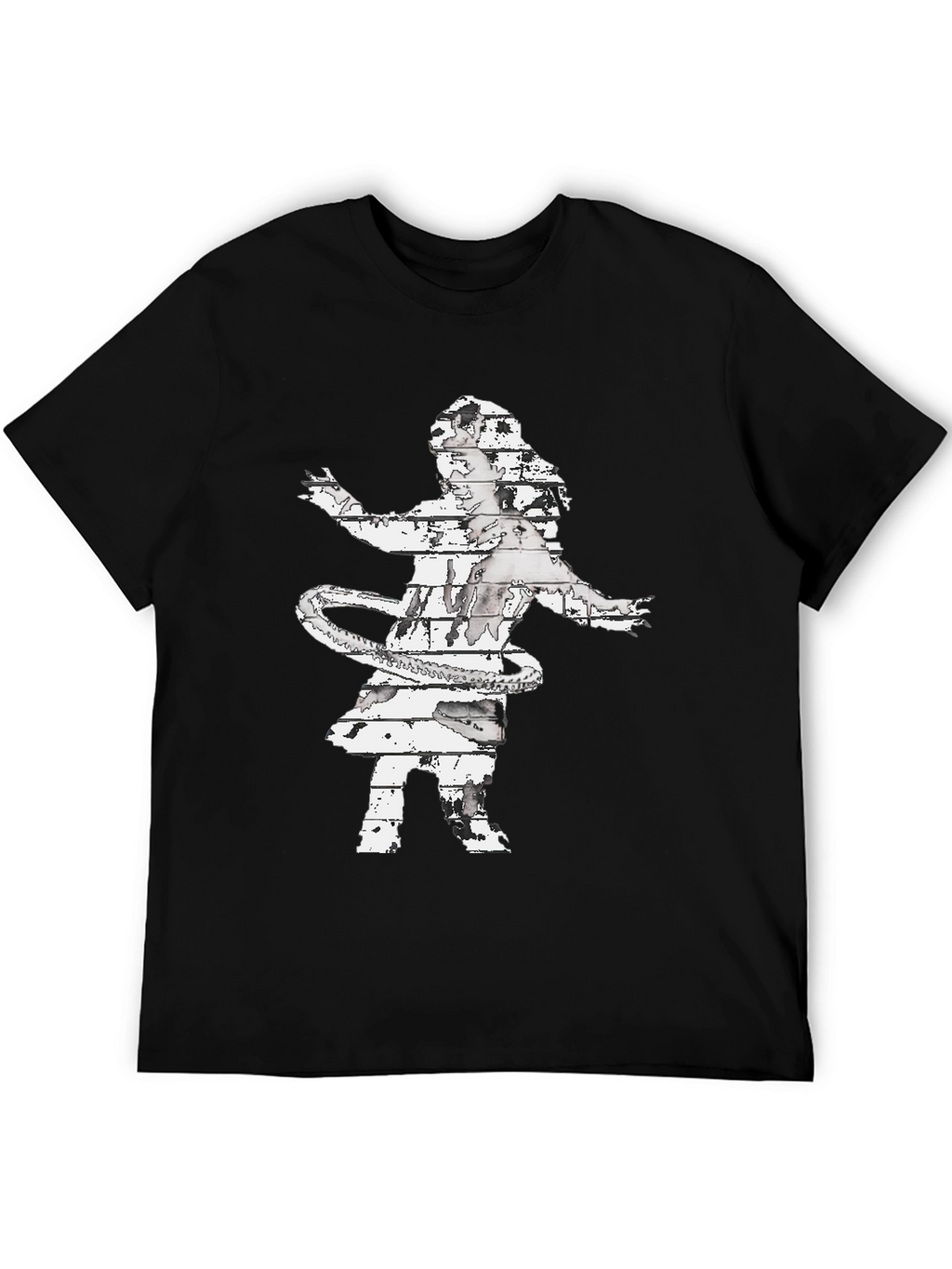 Abstract Hula Girl Graphic Tee