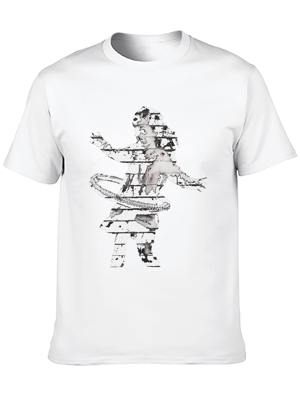 Abstract Hula Girl Graphic Tee