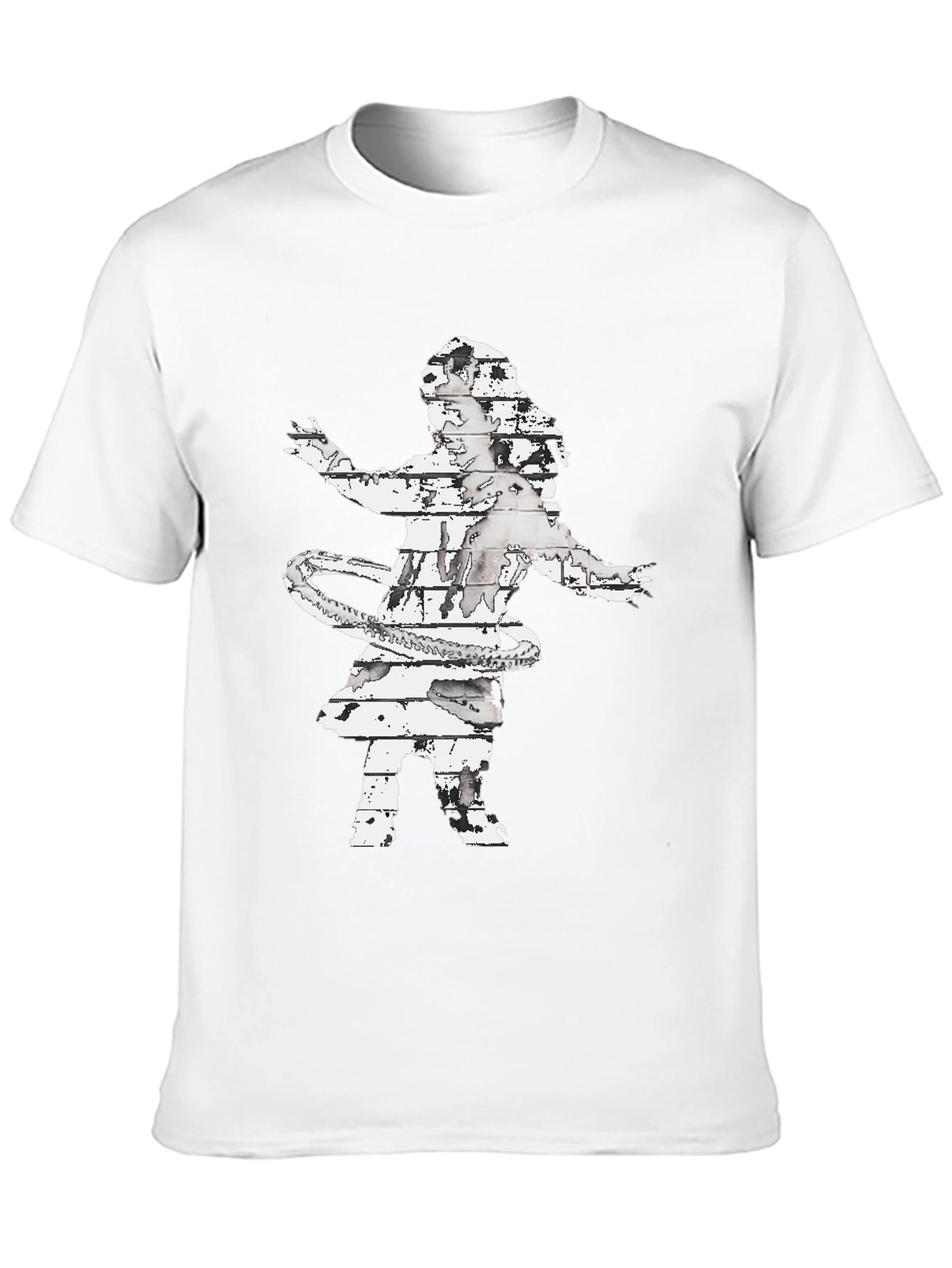 Abstract Hula Girl Graphic Tee