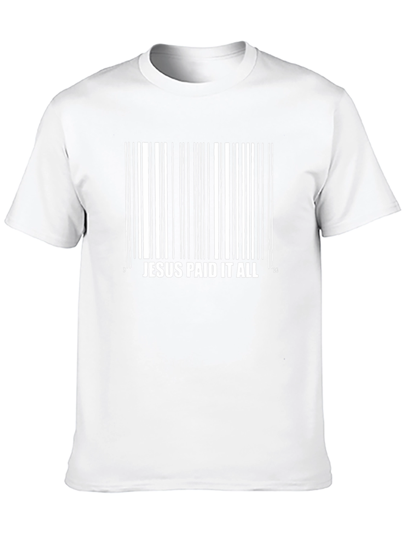 Jesus Paid It All Barcode T-Shirt - Christian Apparel