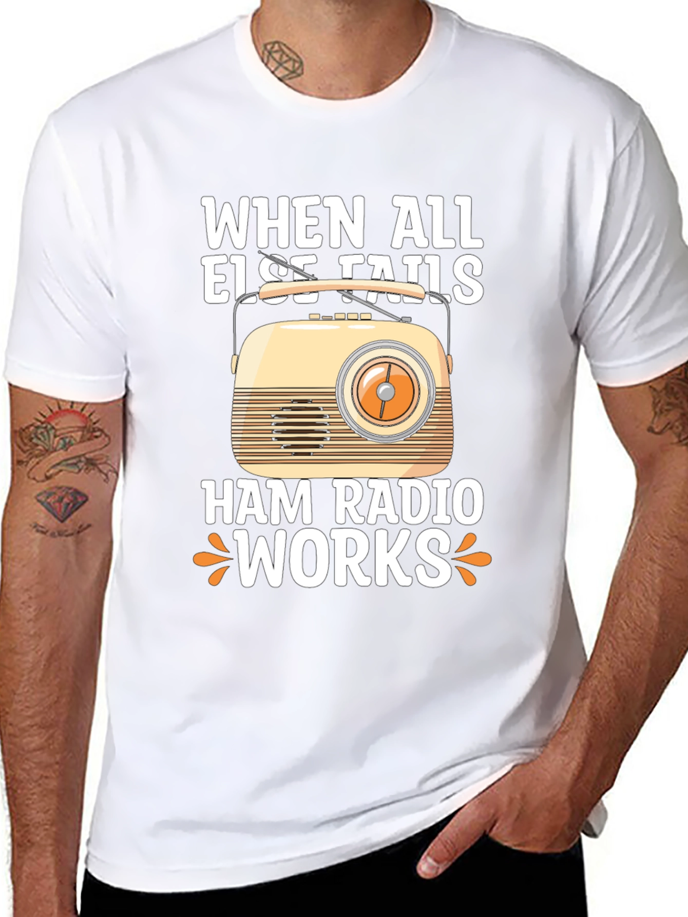 Ham Radio T-Shirt - When All Else Fails It Works!