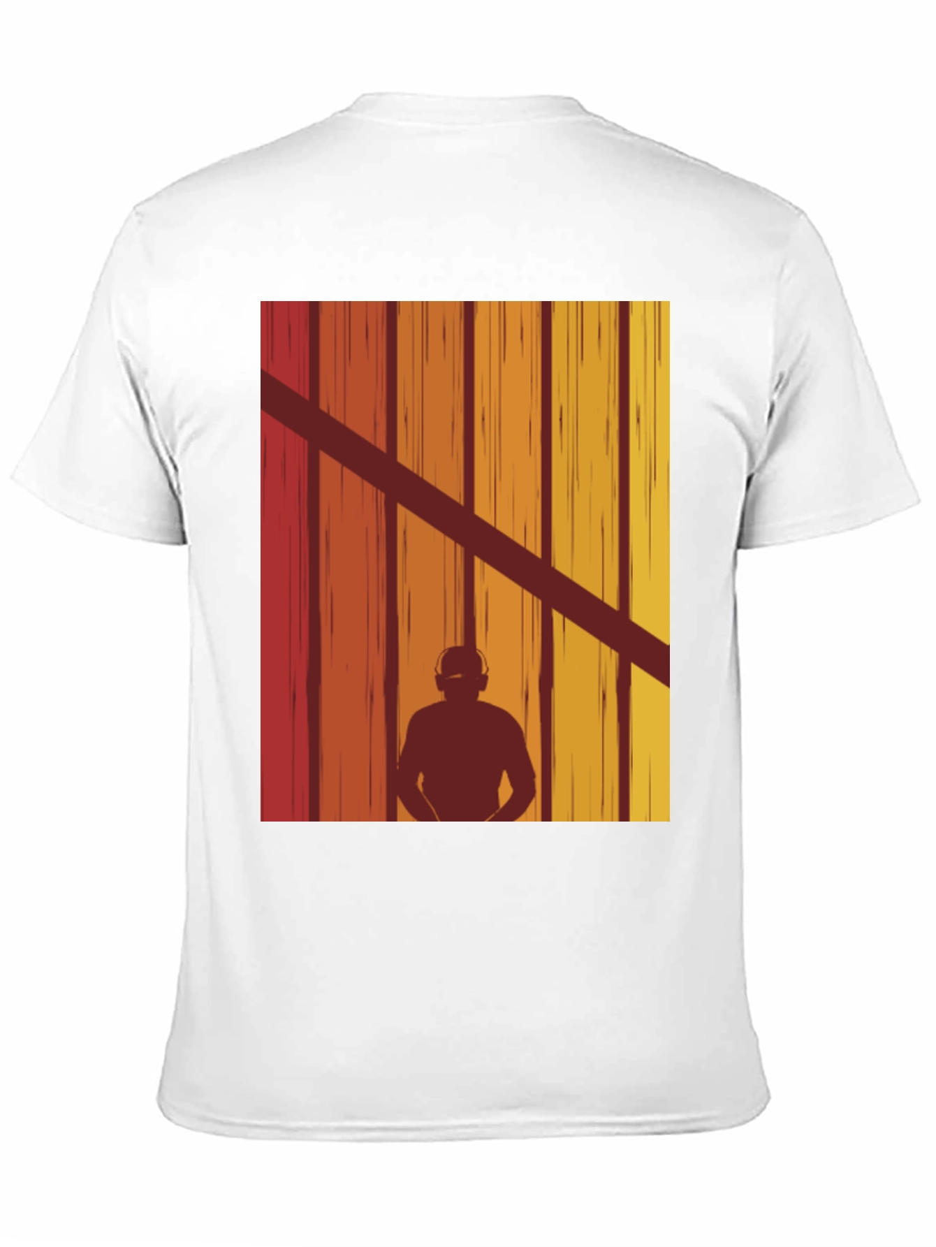 Retro DJ Silhouette Graphic T-Shirt