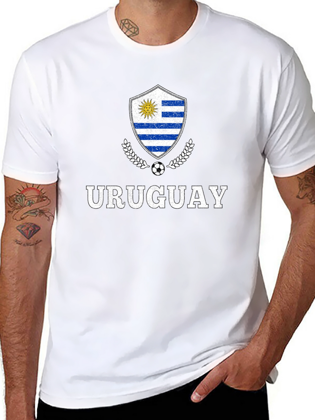 Uruguay Soccer Fan T-Shirt Black