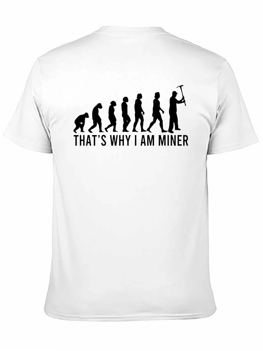 Evolution of a Miner T-Shirt - Funny Graphic Tee