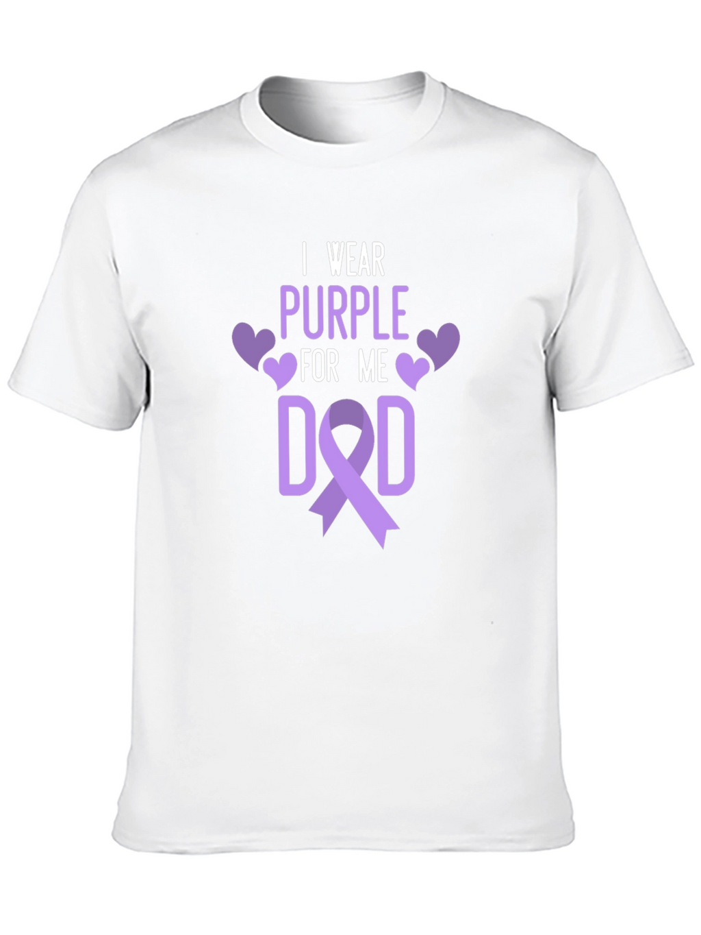 I Wear Purple For Me Dad T-Shirt
