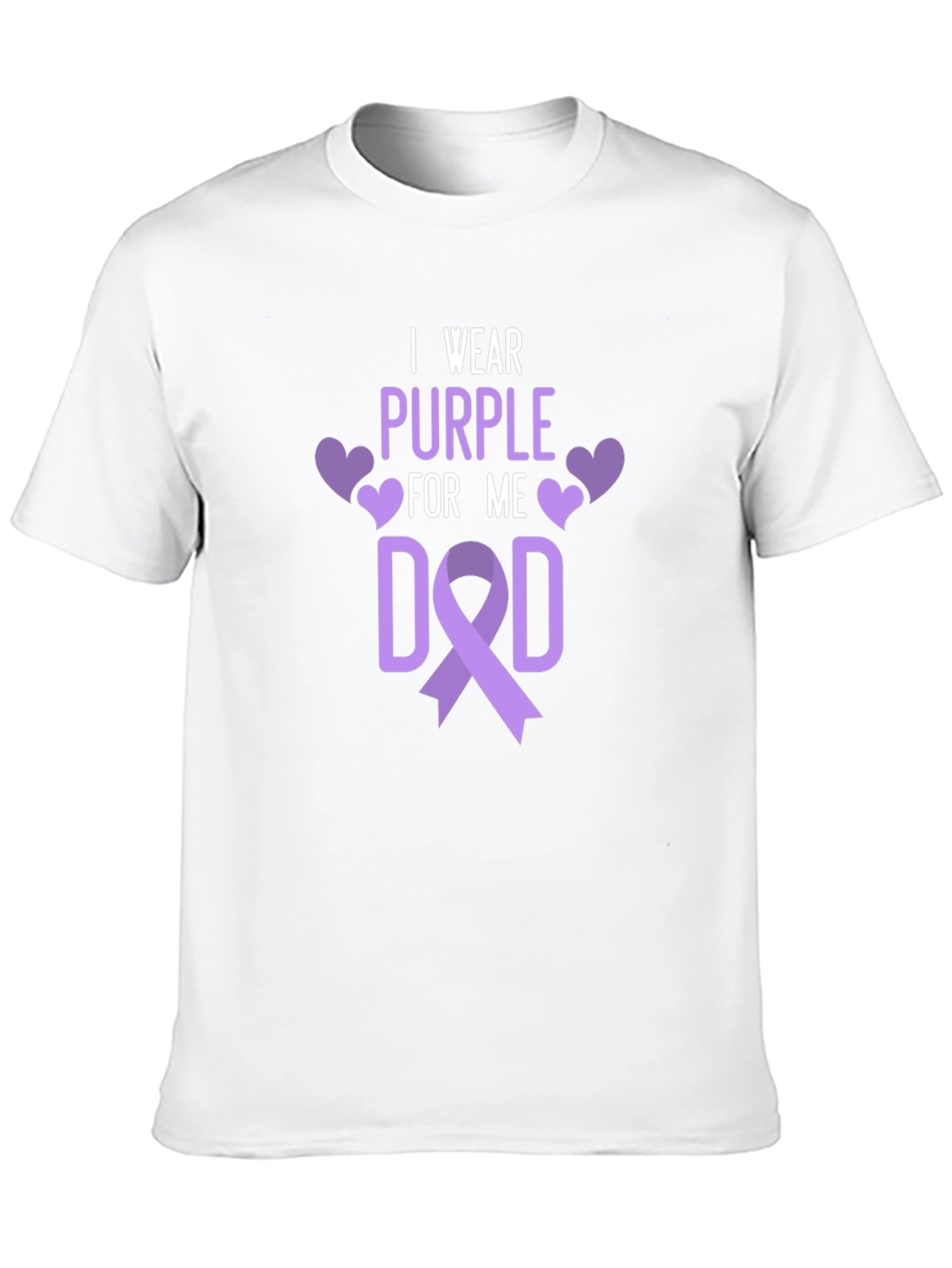 I Wear Purple For Me Dad T-Shirt