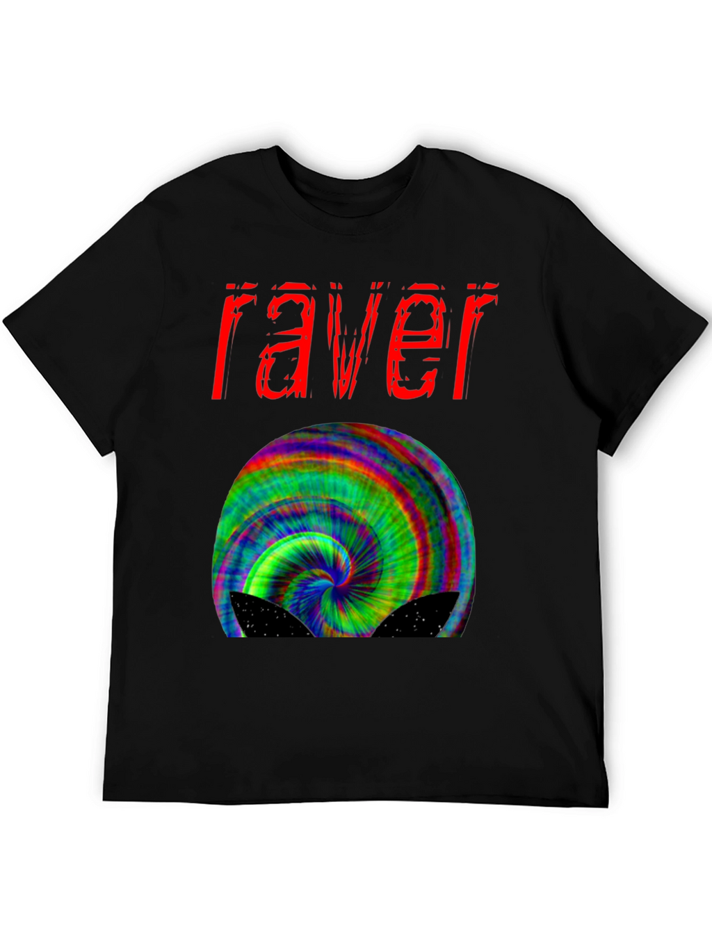 Raver Trippy T-Shirt - Psychedelic Design