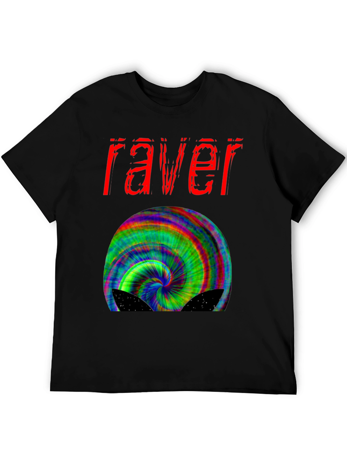 Raver Trippy T-Shirt - Psychedelic Design