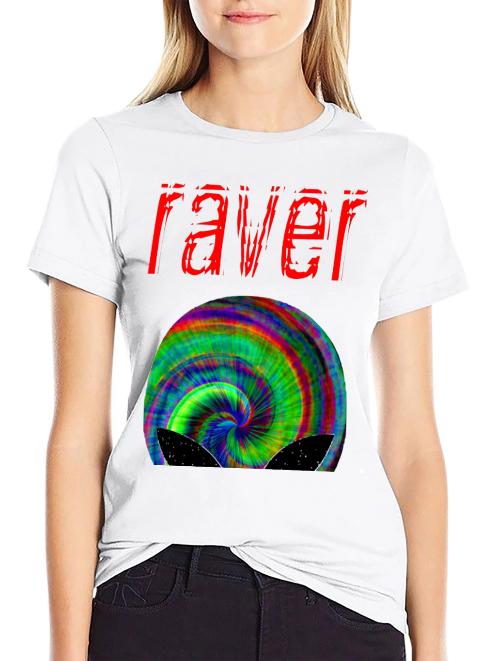 Raver Trippy T-Shirt - Psychedelic Design