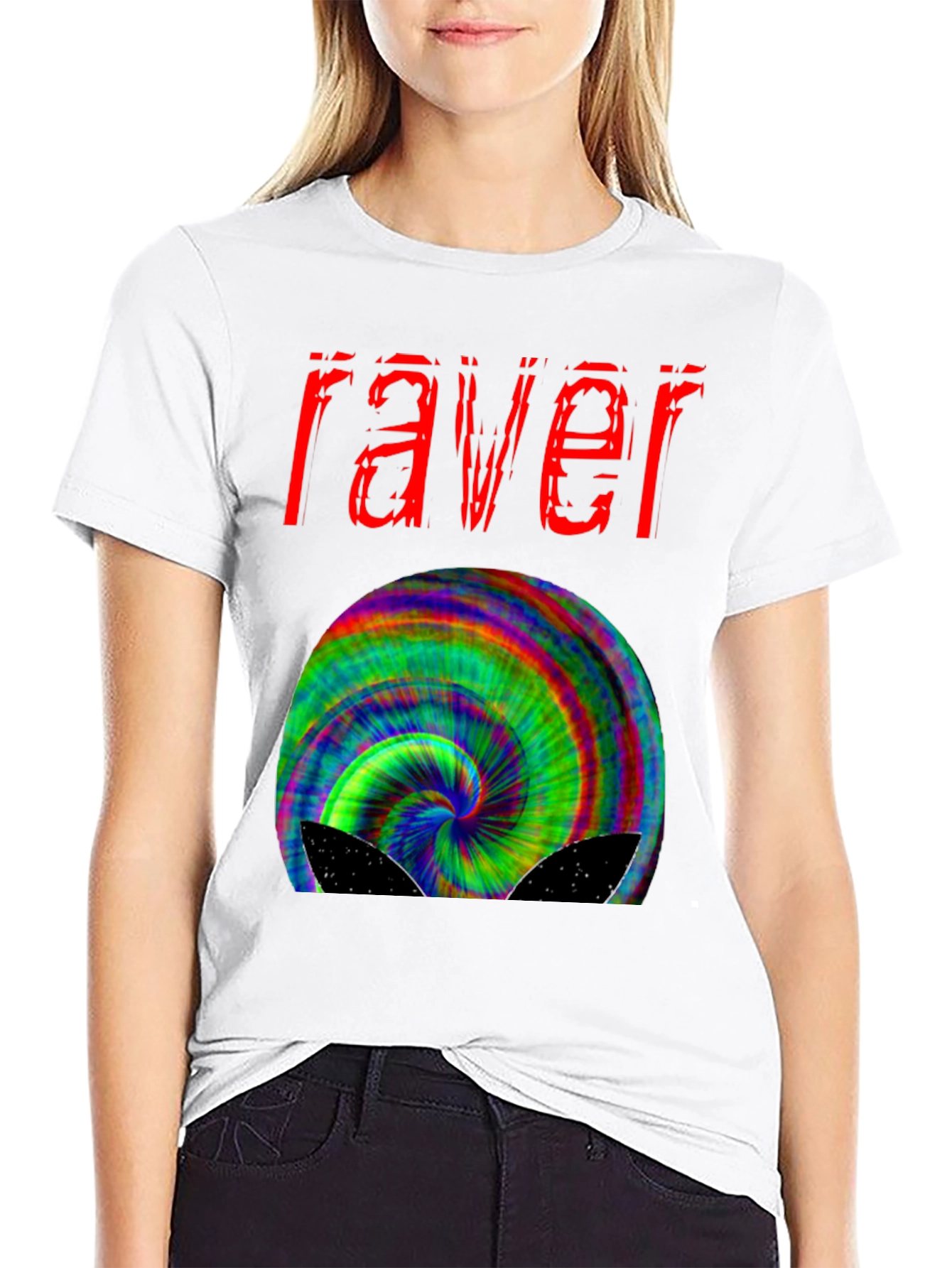 Raver Trippy T-Shirt - Psychedelic Design