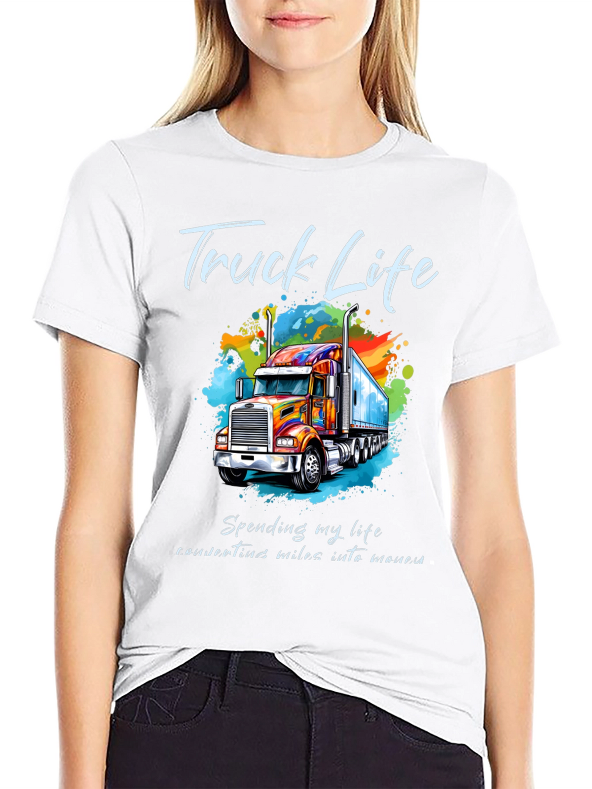 Truck Life Tee - Colorful Trucker T-Shirt