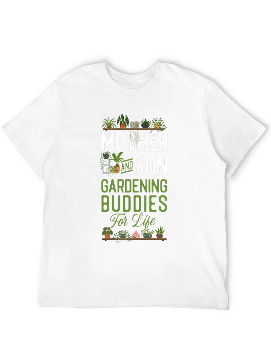 Mother and Son Gardening Buddies T-Shirt