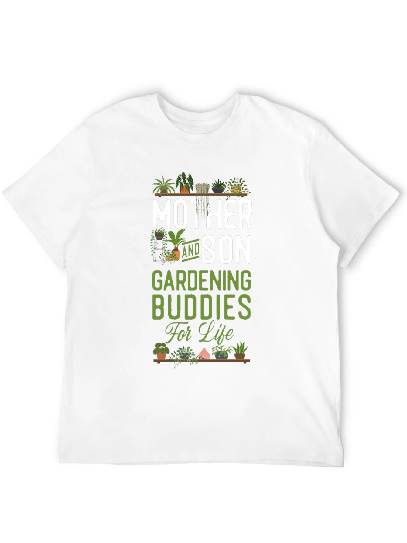 Mother and Son Gardening Buddies T-Shirt