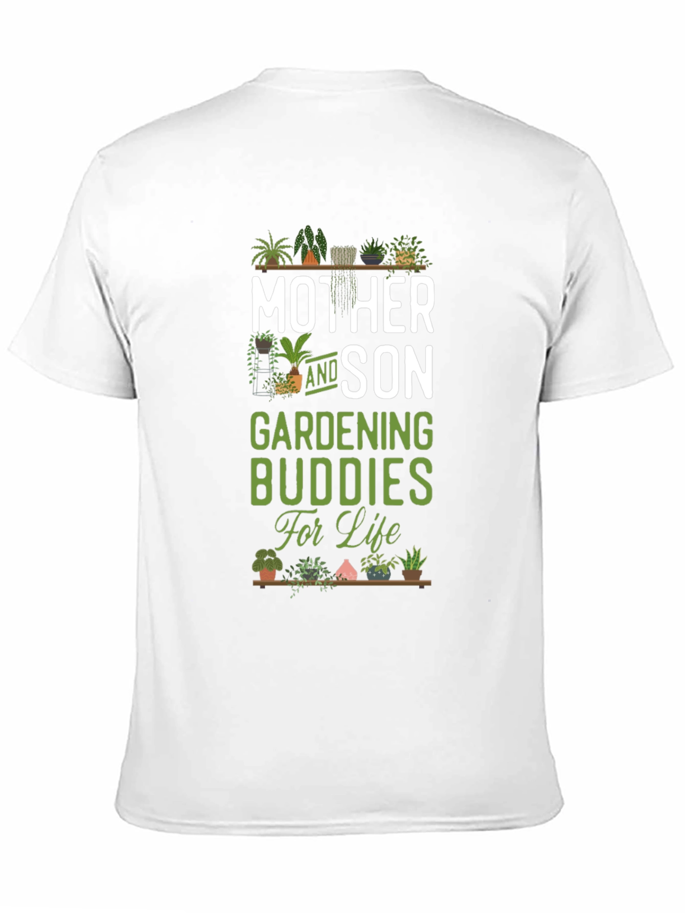 Mother and Son Gardening Buddies T-Shirt