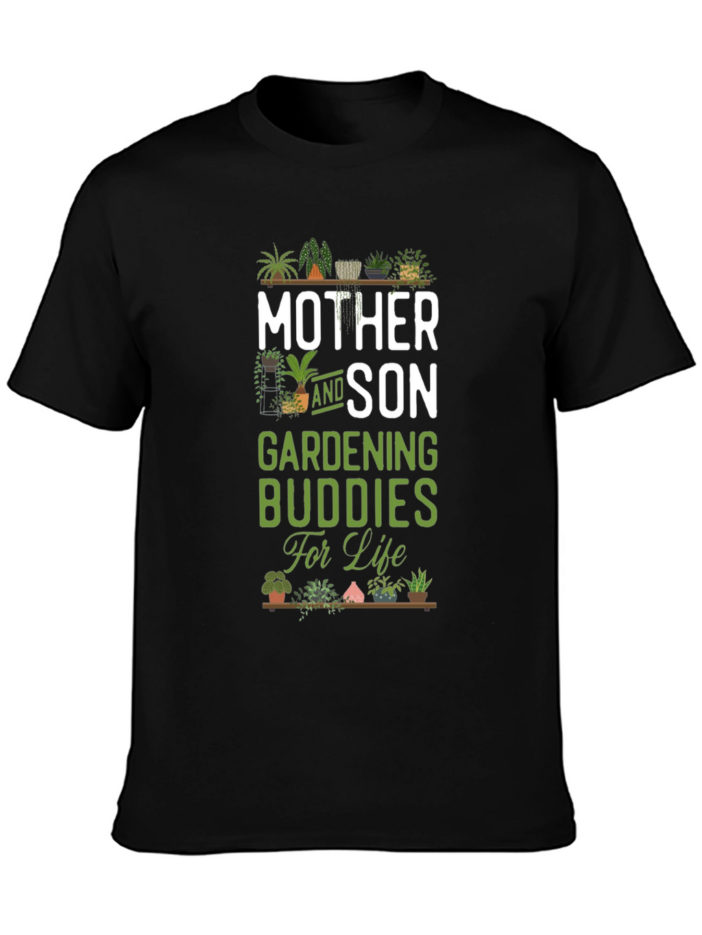 Mother and Son Gardening Buddies T-Shirt