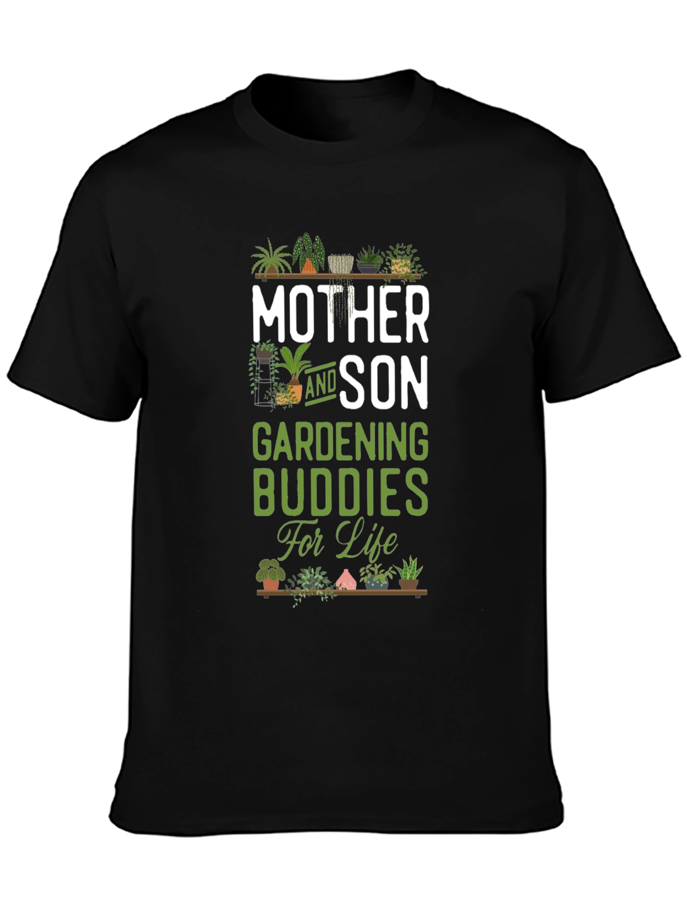 Mother and Son Gardening Buddies T-Shirt